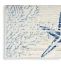 Nourison Pompeii Ivory Grey Blue PMP04 7 ft. 10 in. X 9 ft. 10 in. Rect. Rug