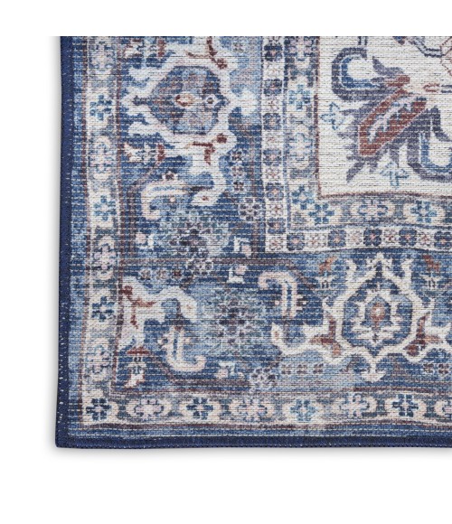 Nourison Machine Washable Series 1 Navy Ivory SR104 9 ft. X 12 ft. Rect. Rug