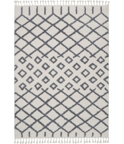 Nourison Moroccan Shag - Mrs01 White Area Rug 5 ft. 3 X 7 ft. 11 Rectangle