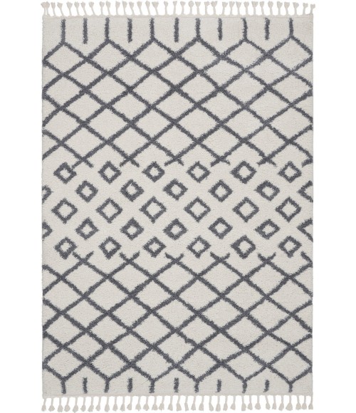 Nourison Moroccan Shag Area Rug MRS01-White