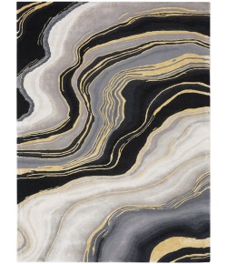 Nourison Prismatic Charcoal Grey PRS31 6 ft. X 8 ft. Rect. Rug