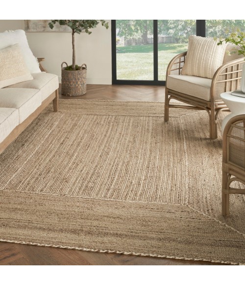 Nourison Terrazzo Jute Natural Grey TRJ01 8 ft. X 10 ft. Rect. Rug