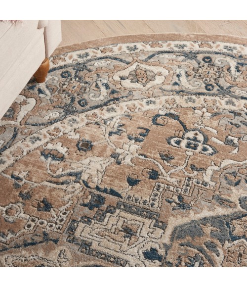 Nourison Concerto Beige Grey CNC05 10 ft. X Round Rug