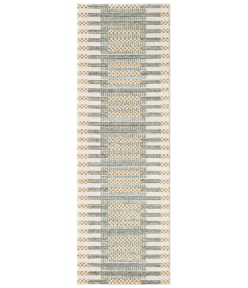 Nourison Nordic Ivory Multicolor NRC15 2 ft. X 6 ft. Rect. Rug