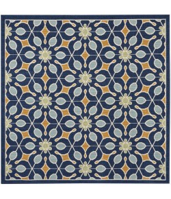 Nourison Caribbean - Crb07 Navy Area Rug 5 ft. 3 X Square