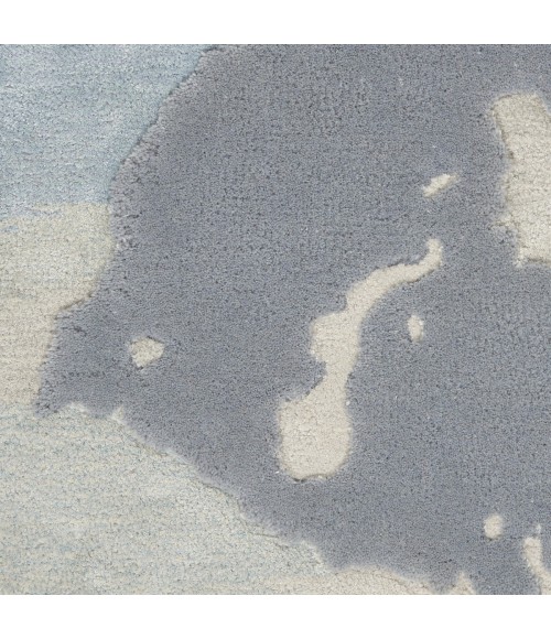 Nourison Prismatic Area Rug PRS19 Seafoam/Silver 7'9" x 9'9"