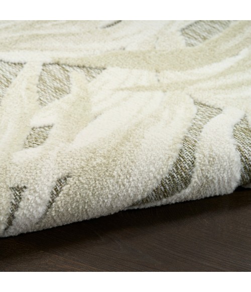 Nourison Aloha Ivory Sage ALH43 5 ft. 3 in. X 7 ft. 5 in. Rect. Rug