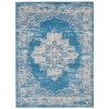 Nourison Grafix - Grf14 Blue Area Rug 6 ft. X 9 ft. Rectangle