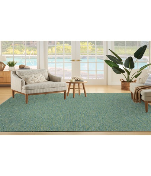 Nourison Practical Solutions Blue Green Rug PSL01 9 ft. X 12 ft. Rectangle - Rugs Town Nourison Practical Solutions Blue Green PSL01 9 ft. X 12 ft. Rectangle Rug