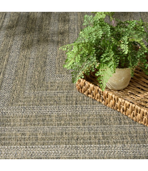 Nourison Tulum Olive TLM04 8 ft. X Round Rug