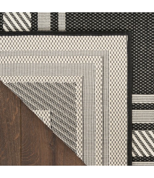 Nourison Horizon Indoor/Outdoor Black HOZ03 8 ft. X 10 ft. Rect. Rug