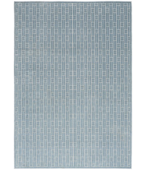 Nourison Washable Charm Blue Ivory WCH02 4 ft. X 6 ft. Rect. Rug