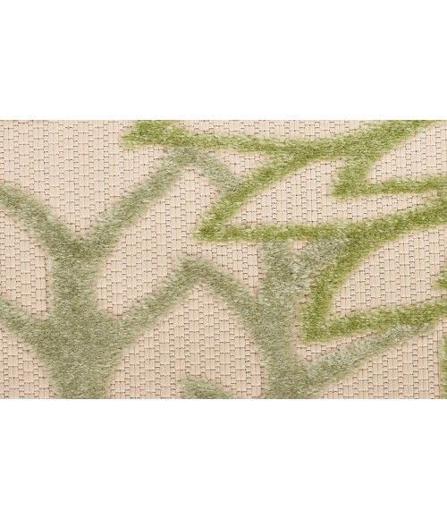 Nourison Aloha Ivory Green ALH05 5 ft. 3 in. X 7 ft. 5 in. Rectangle Rug