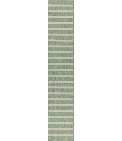 Nourison Positano Blue Green Ivory POS03 2 ft. 2 in. X 12 ft. Rect. Rug