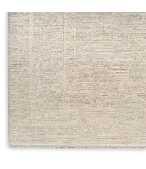 Nourison Outlines Ivory Grey OLN03 2 ft. 2 in. X 12 ft. Rect. Rug