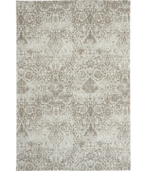 Nourison Damask White DAS06 6 ft. x 9 ft. Rect. Rug