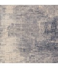 Nourison Rustic Textures Area Rug RUS02 Blue/Ivory 5'3" Round