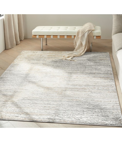 Calvin Klein CK011 Verdant Ivory Grey Rug VRD01 5 ft. X 7 ft. Rect. - Rugs Town Calvin Klein CK011 Verdant Ivory Grey VRD01 5 ft. X 7 ft. Rect. Rug