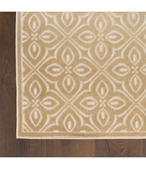 Nourison Washable Charm Beige Ivory WCH03 4 ft. X 6 ft. Rect. Rug
