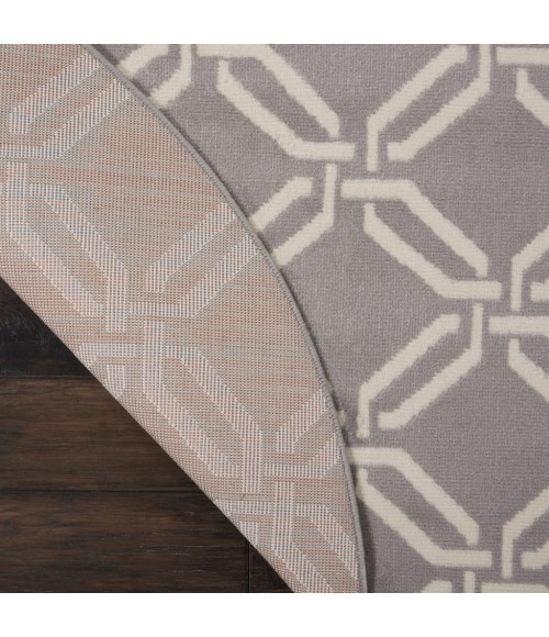 Nourison Jubilant Round Area Rug JUB17-Grey