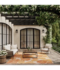 Nourison Garden Oasis Coral GOA04 10 ft. X 14 ft. Rect. Rug