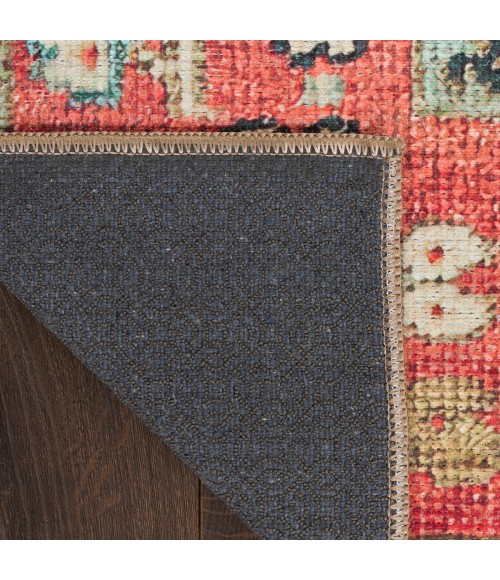 Nourison Vintage Washables Rust Multicolor Rug VWS12 7 ft. 10 in. X 9 ft. 10 in. Rect. - Rugs Town Nourison Vintage Washables Rust Multicolor VWS12 7 ft. 10 in. X 9 ft. 10 in. Rect. Rug