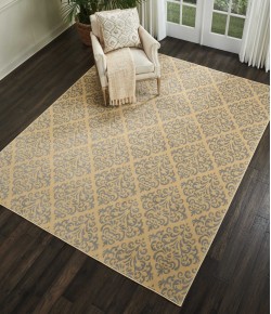 Nourison Home Grafix GRF06 Cream 7 ft. 10 in. X 9 ft. 10 in. Area Rug