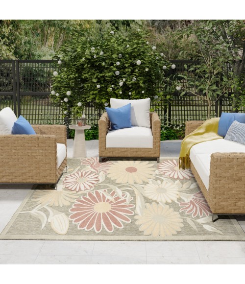 Nourison Aloha Sage Rose ALH33 7 ft. 10 in. X 10 ft. 6 in. Rect. Rug