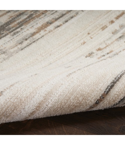 Nourison Serenity Home Ivory Beige Rug SRH03 4 ft. X Round - Rugs Town Nourison Serenity Home Ivory Beige SRH03 4 ft. X Round Rug