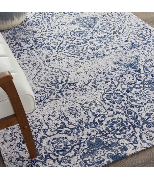 Nourison Damask Iory Navy DAS06 5 ft. x 7 ft. Rect. Rug