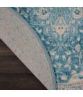 Nourison TRANQUIL Area Rug Nourison Tranquil Round Area Rug TRA07-Ivory/Turquoise