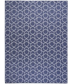 Nourison Home Horizon Indoor/Outdoor HOZ01 Navy 10 ft. X 14 ft. Area Rug