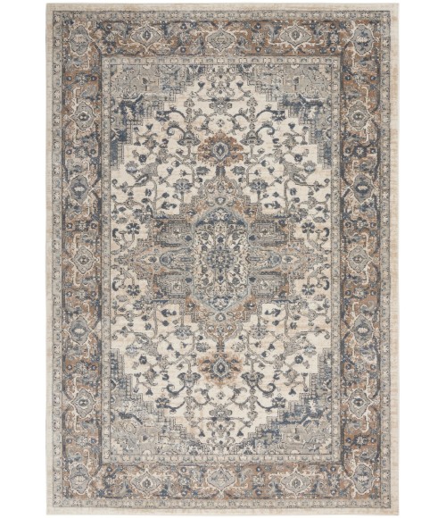 Nourison Concerto Ivory Grey CNC05 5 ft. 3 in. X 7 ft. 3 in. Rect. Rug