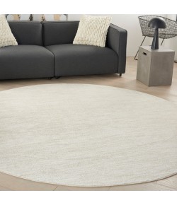 Nourison Essentials - Nre01 Ivory Beige Area Rug 10 ft. X Round