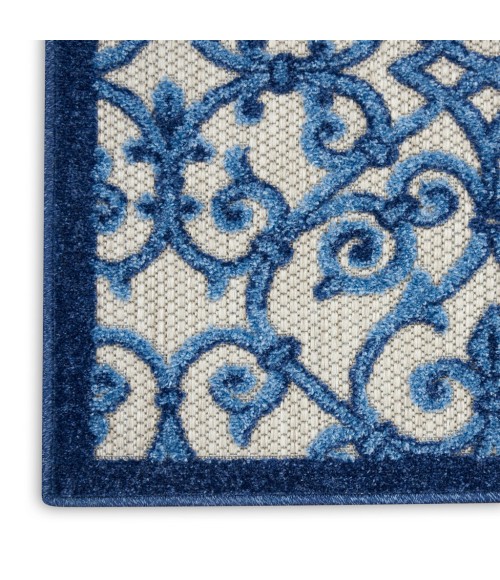 Nourison Aloha Runner Area Rug ALH21-Grey/Blue