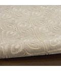 Nourison Washable Charm Silver Ivory WCH03 4 ft. X 6 ft. Rect. Rug