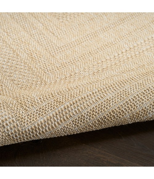 Nourison Tulum Cream TLM04 8 ft. X Round Rug