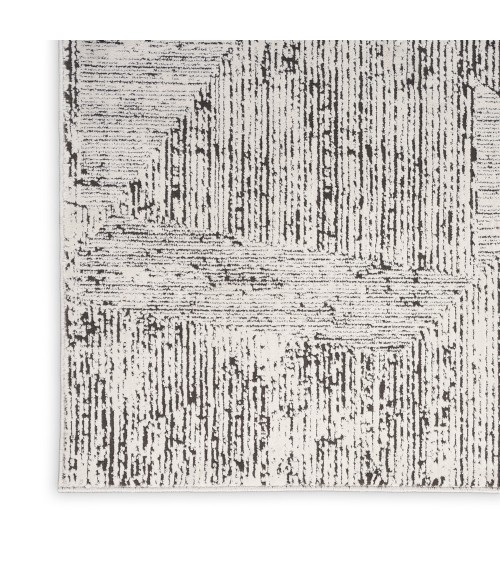 Calvin Klein Irradiant Area Rug IRR01 Cream Black