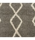 Nourison Geometric Shag Silver GOS01 7 ft. 10 in. X 9 ft. 10 in. Rect. Rug