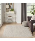 Nourison Santa Cruz Ivory Grey SCZ02 5 ft. 3 in. X 7 ft. 3 in. Rect. Rug