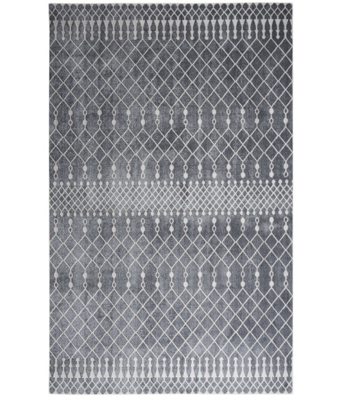 Nourison Astra Machine Washable Denim ASW10 6 ft. 7 in. X 9 ft. Rectangle Rug