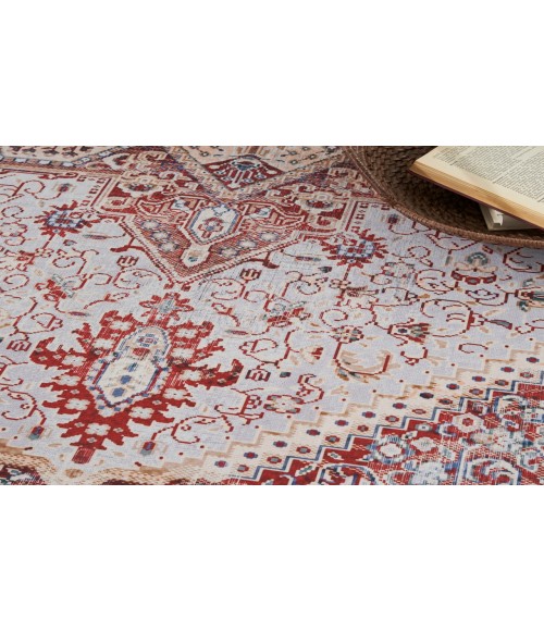 Nourison Vintage Home Ivory Red VNH01 5 ft. X 7 ft. Rectangle Rug