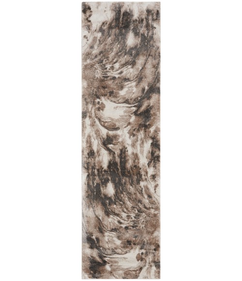 Kathy Ireland American Manor Area Rug AMR03 Iv/Mocha 2'2" x 7'6"