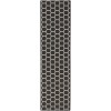 Nourison Reversible Indoor Outdoor Black RVB01 2 ft. 2 in. X 8 ft. Rect. Rug