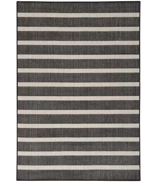 Nourison Positano Black Ivory POS03 4 ft. X 6 ft. Rect. Rug