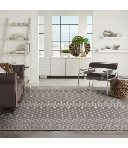 Nourison Positano Charcoal POS02 9 ft. X 12 ft. Rect. Rug