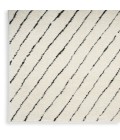 Nourison Cozy Modern Ivory Black Rug CMD01 7 ft. 10 in. X 9 ft. 10 in. Rect. - Rugs Town Nourison Cozy Modern Ivory Black CMD01 7 ft. 10 in. X 9 ft. 10 in. Rect. Rug