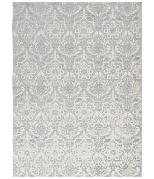 Nourison SAHARA Area Rug kathy ireland Home Sahara Area Rug KI390-Ivory/Silver