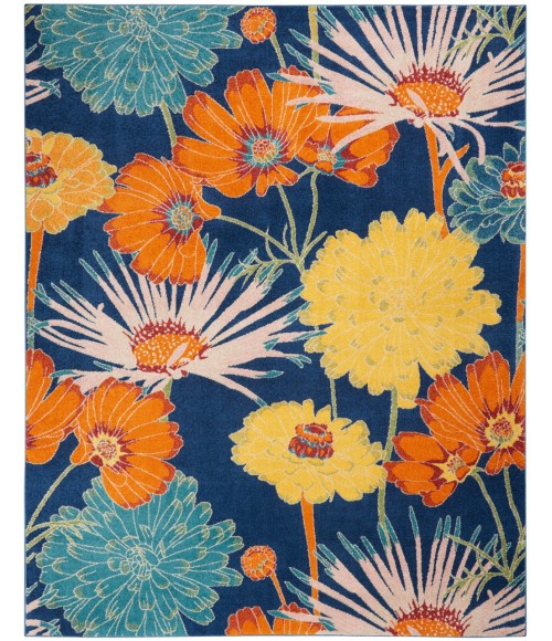 Nourison Allur Area Rug ALR06-Navy Multicolor