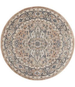 Nourison Concerto Beige Grey CNC05 4 ft. X Round Rug